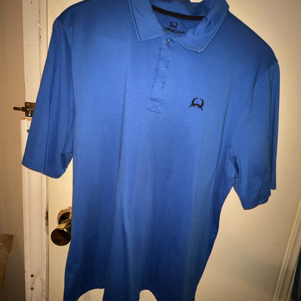 Cinch Men's Blue Polo Shirt